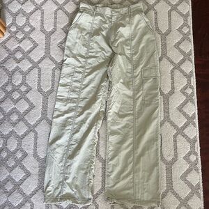 American Threads Lydia Contrast Seam Parachute Pants
